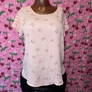 Women's Pink Short Sleeve Top